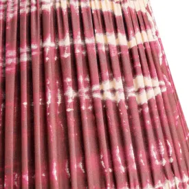 16cm empire shade in Crimson tie dyed cotton