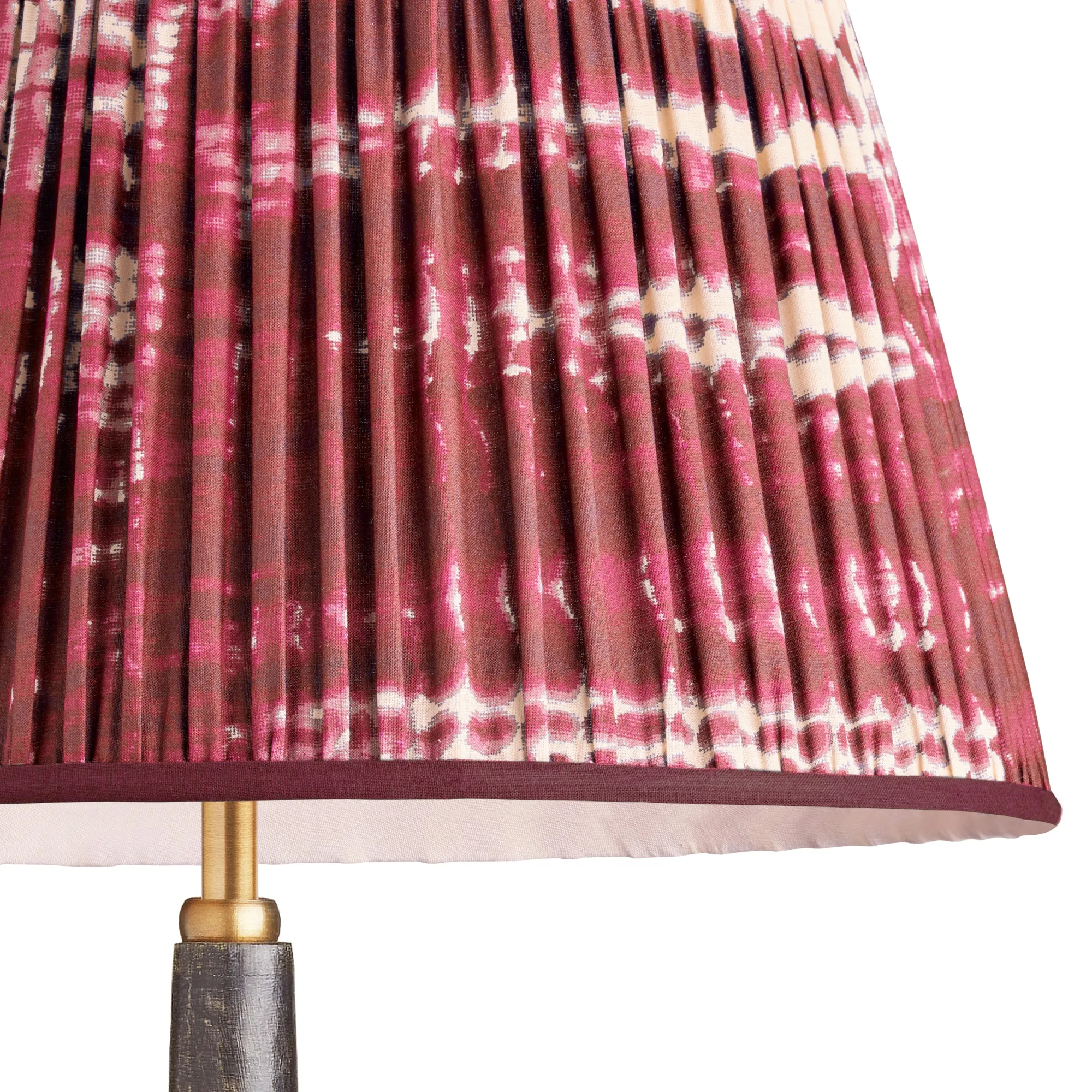 16cm empire shade in Crimson tie dyed cotton