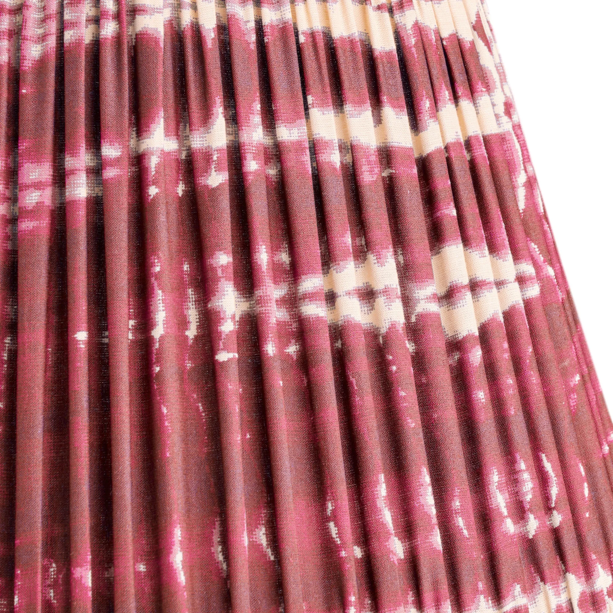 16cm empire shade in Crimson tie dyed cotton