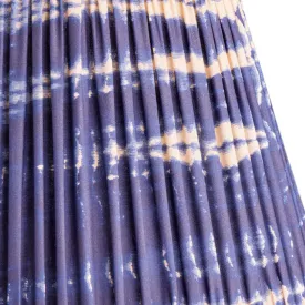 25cm empire shade in denim tie dyed cotton
