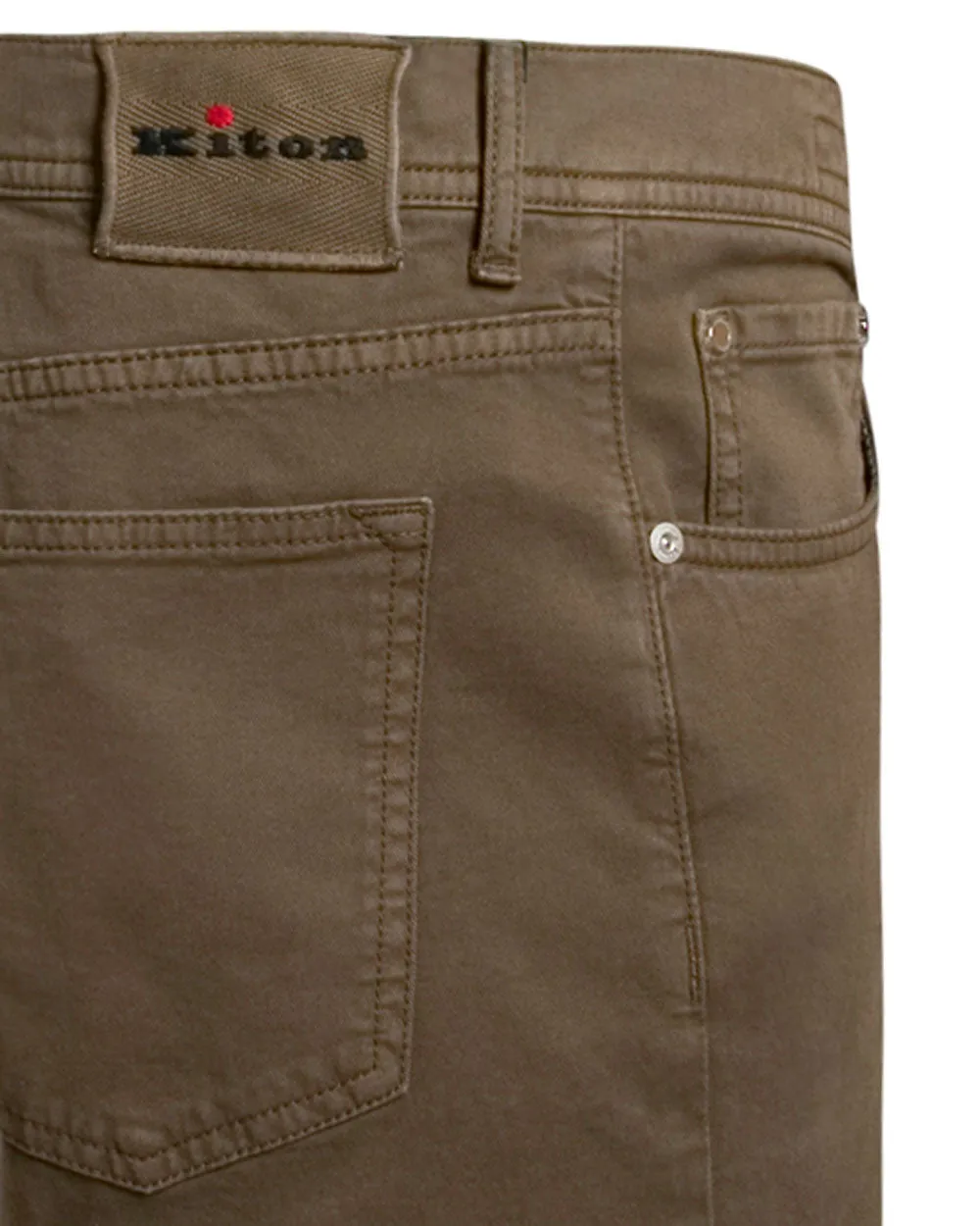 5 Pocket Slim Fit Denim in Light Brown