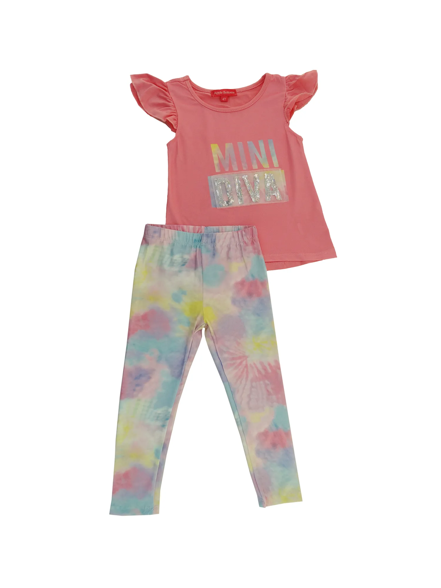 56X55351, Apple Bottoms Toddler Top & Leggings Set