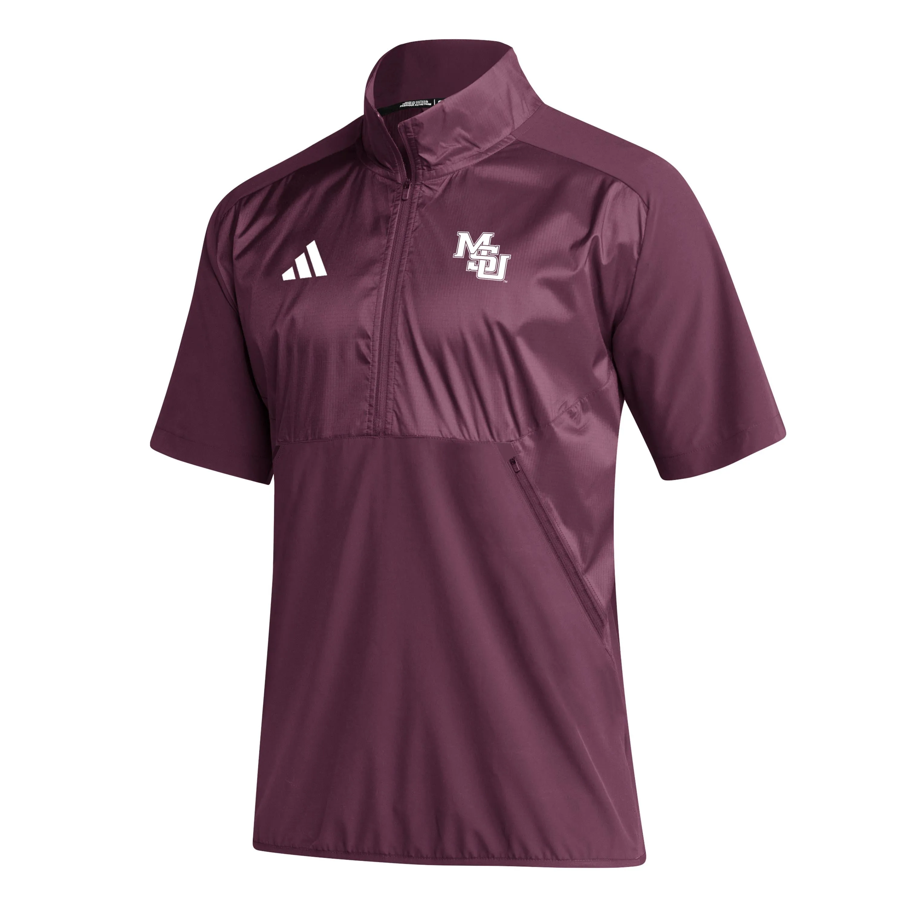 90's MSU Sideline SS 1/4 Zip – Maroon