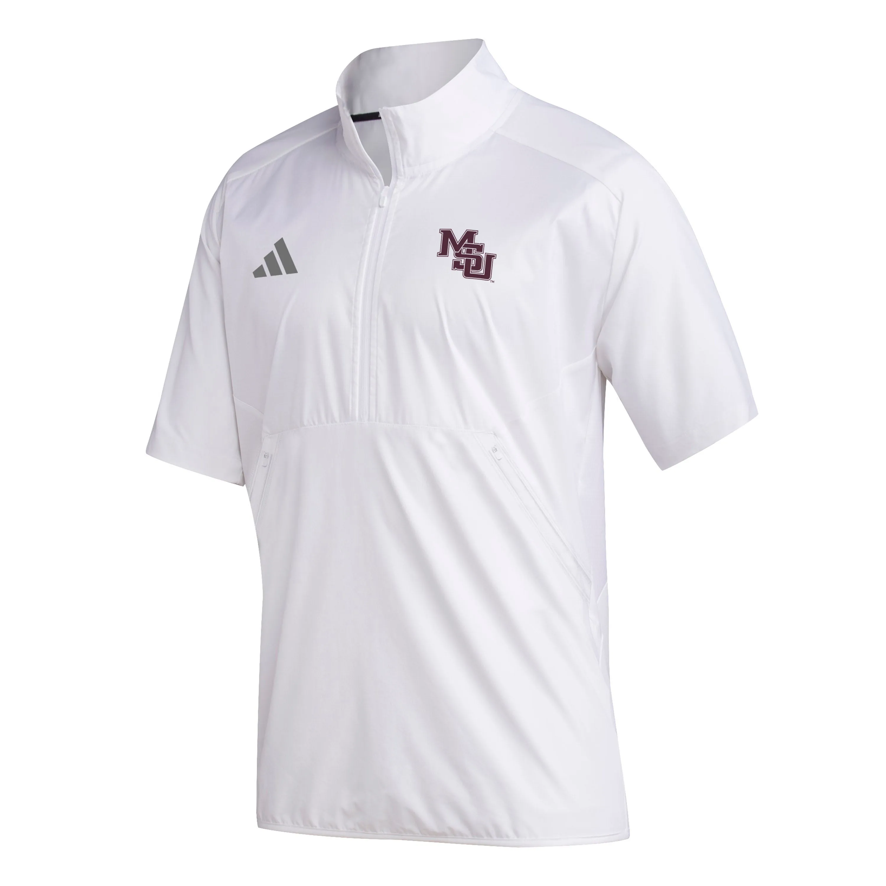 90's MSU Sideline SS 1/4 Zip – White