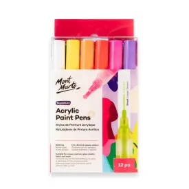 Acrylic Paint Pens Signature Broad Tip 12pc