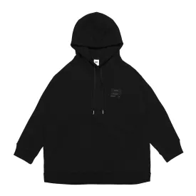 ADD Emblem Side Slit Hoodie Black