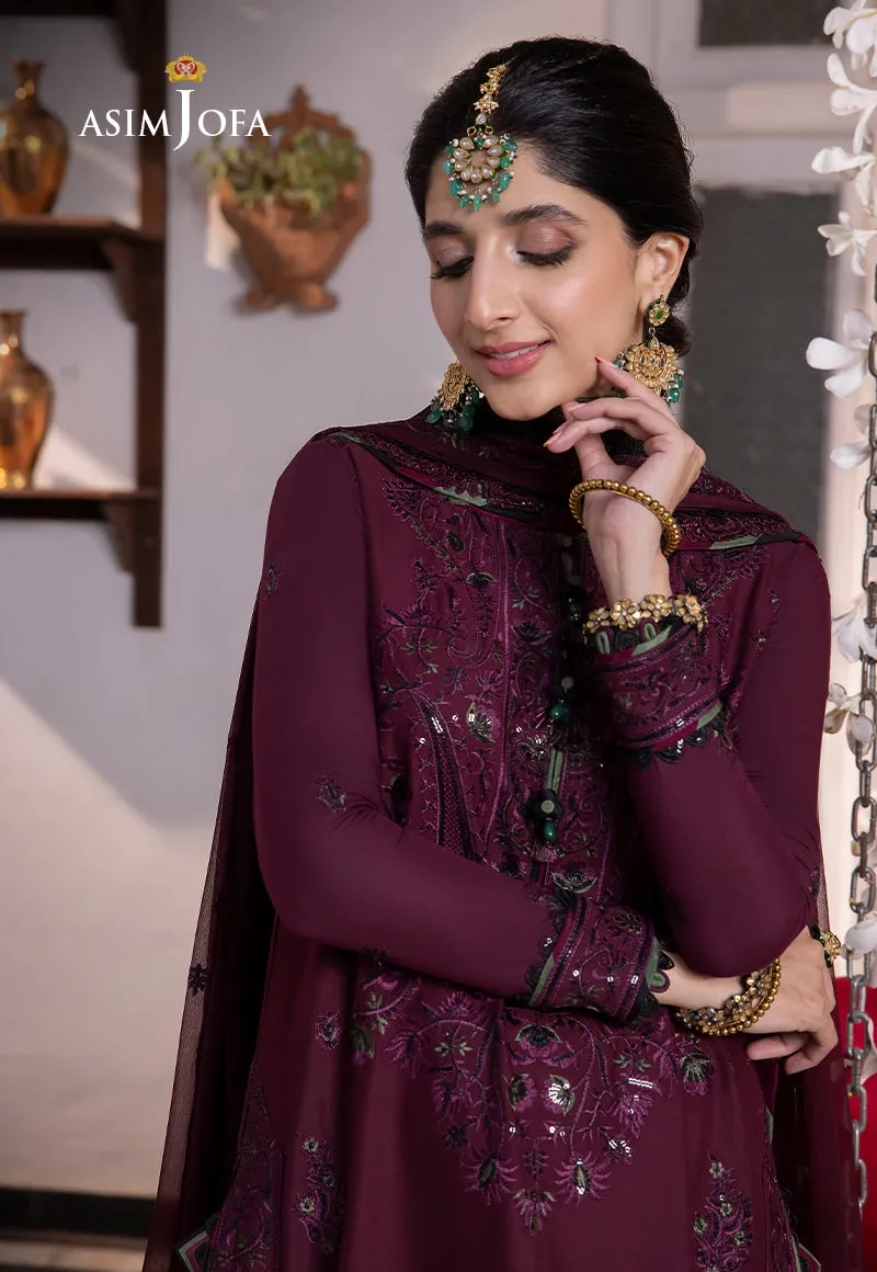 AJAB-05 DESIGNERS STITCHED EMBROIDERED LAWN SILK 3 PCS