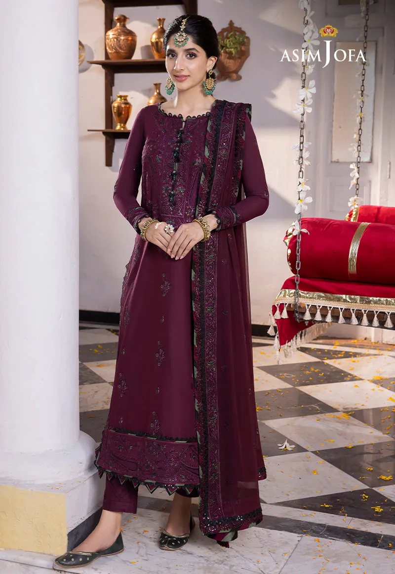 AJAB-05 DESIGNERS STITCHED EMBROIDERED LAWN SILK 3 PCS