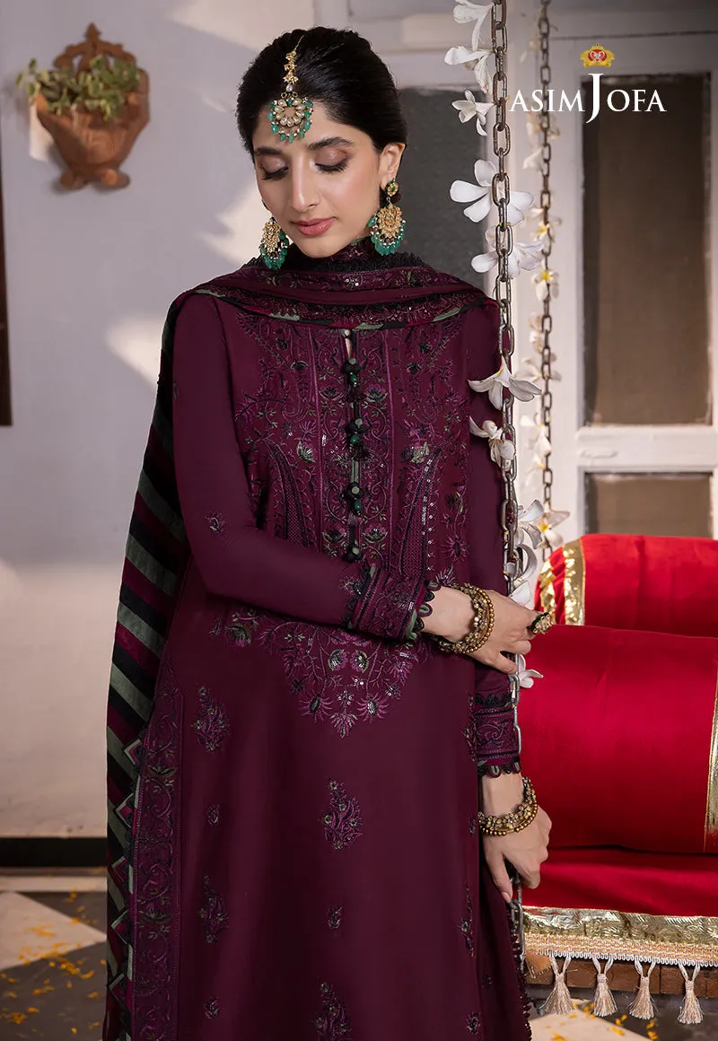 AJAB-05 DESIGNERS STITCHED EMBROIDERED LAWN SILK 3 PCS