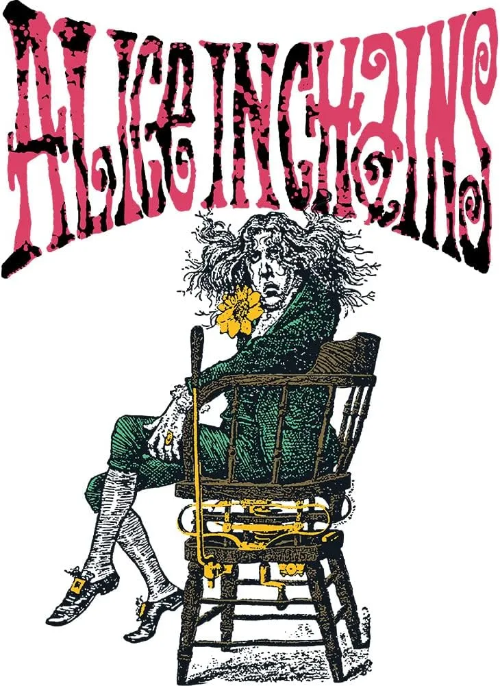 Alice in Chains T Shirt Alice Mens Short Sleeve T Shirts 90s Music Vintage Style Graphic Tees