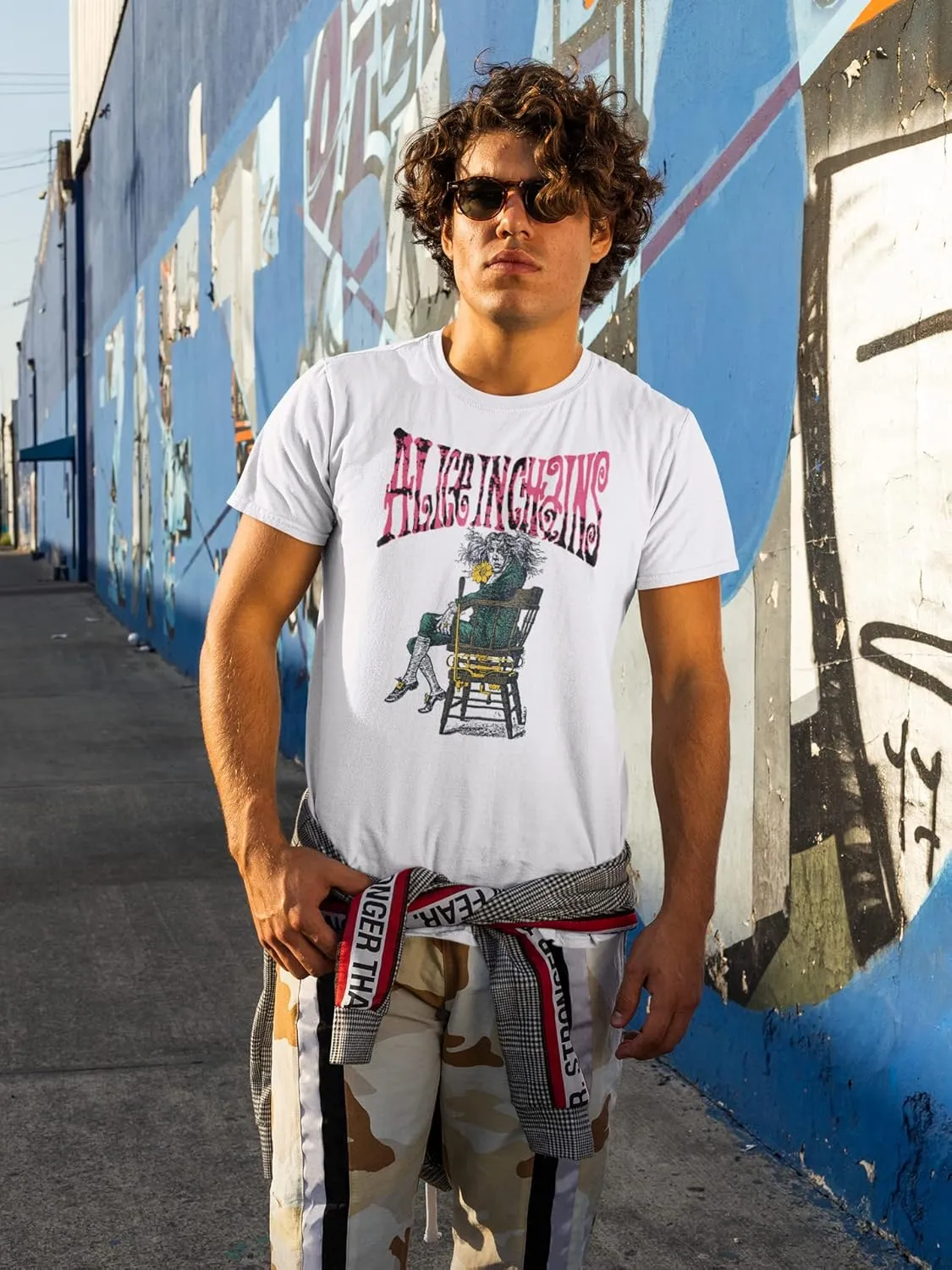 Alice in Chains T Shirt Alice Mens Short Sleeve T Shirts 90s Music Vintage Style Graphic Tees