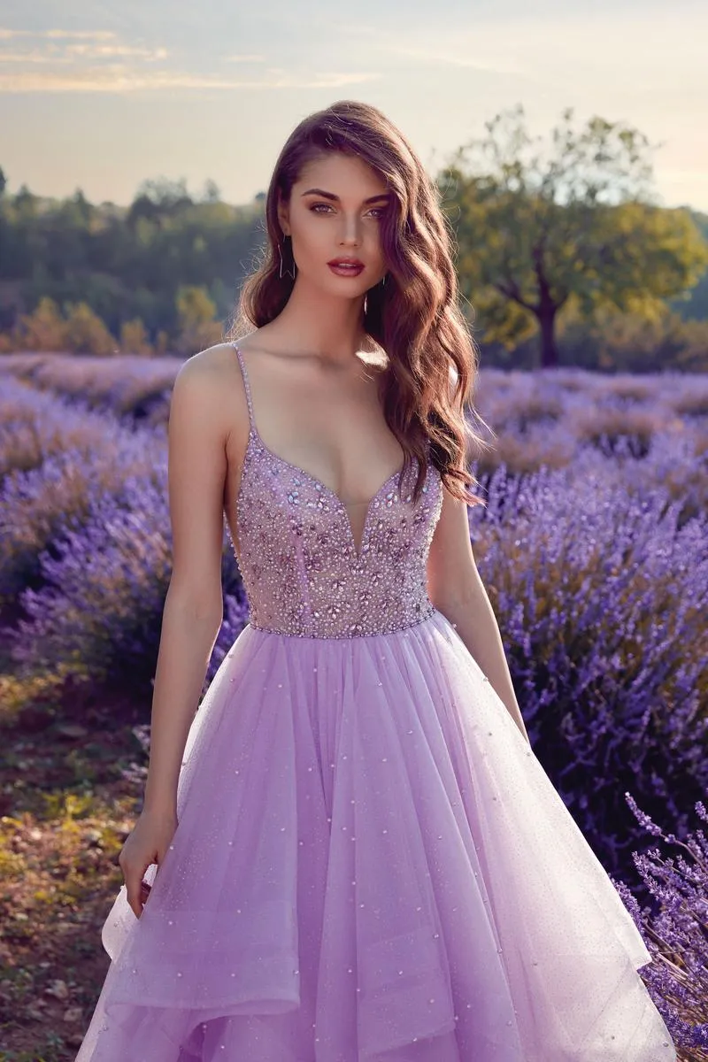 Alyce Paris A-Line Ruffle Ball Gown 61672
