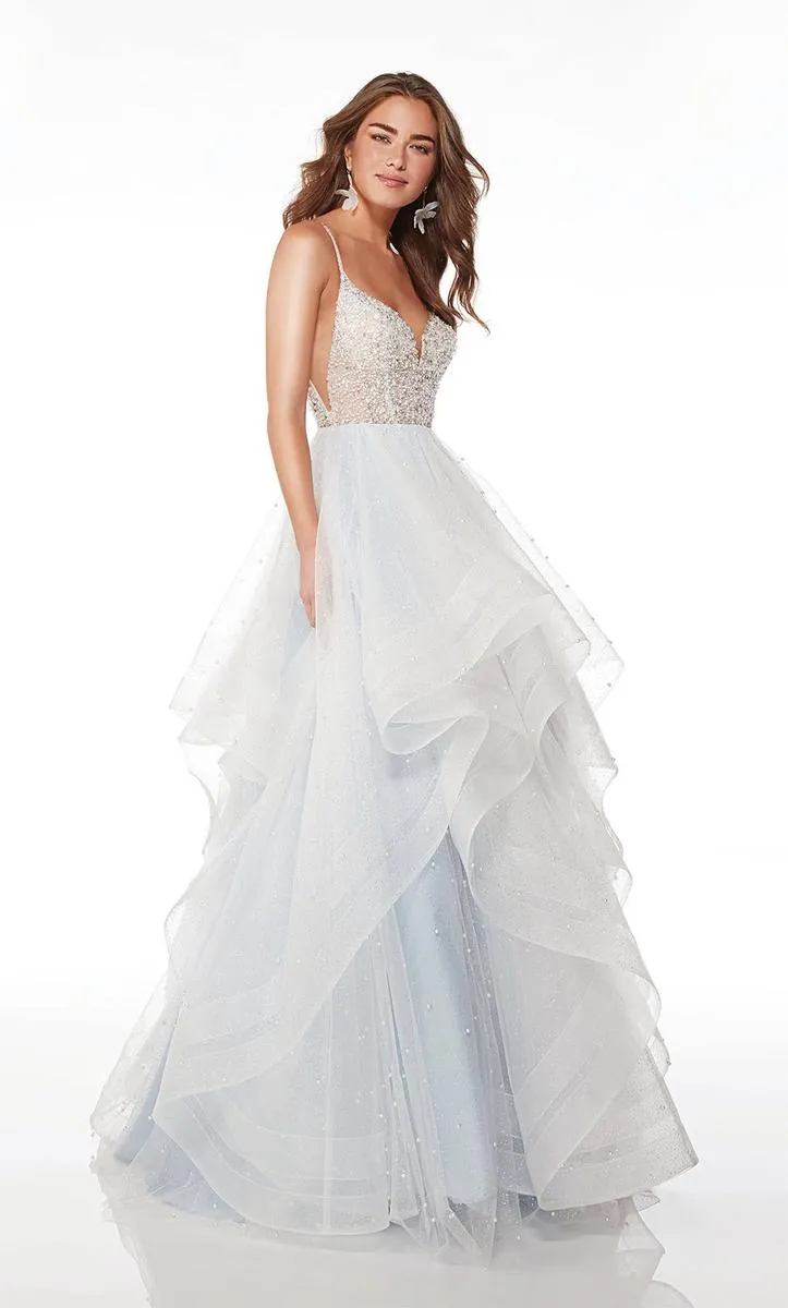 Alyce Paris A-Line Ruffle Ball Gown 61672