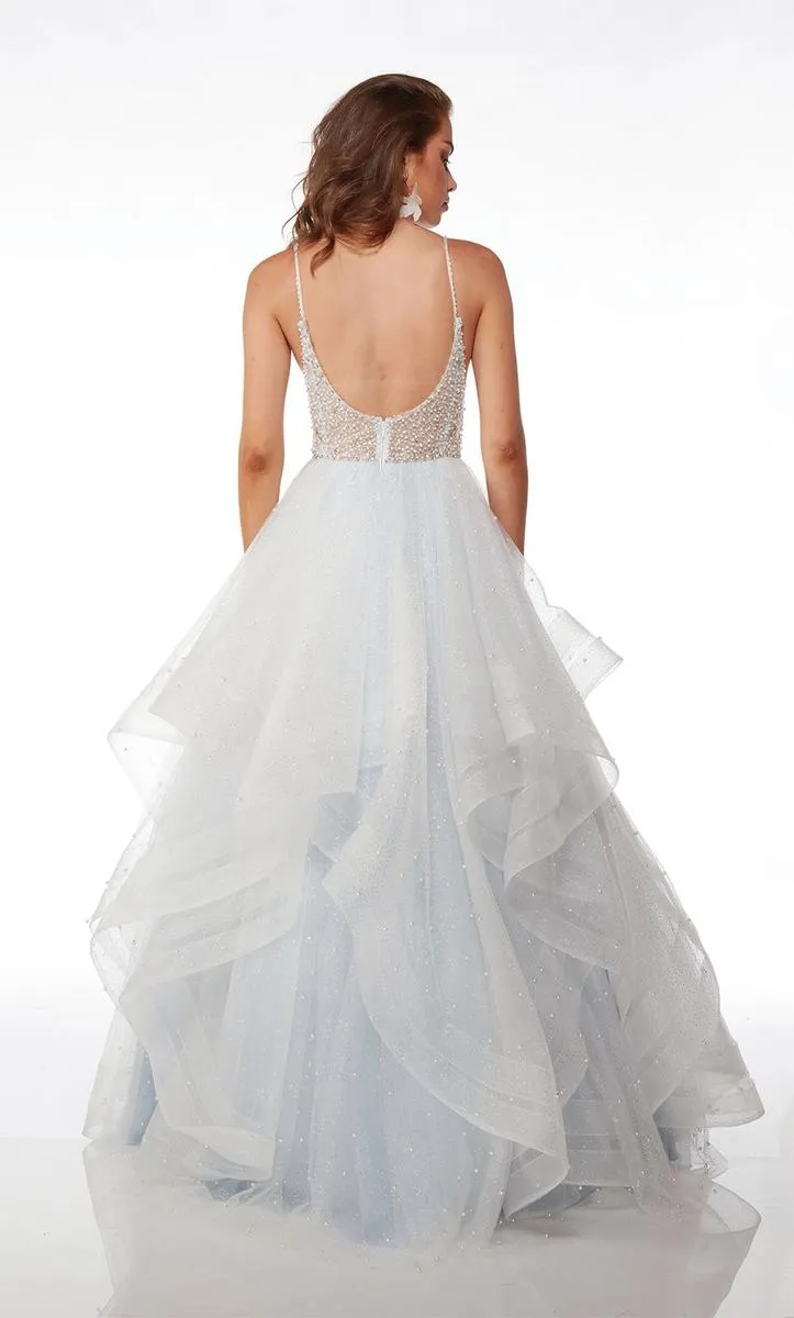 Alyce Paris A-Line Ruffle Ball Gown 61672