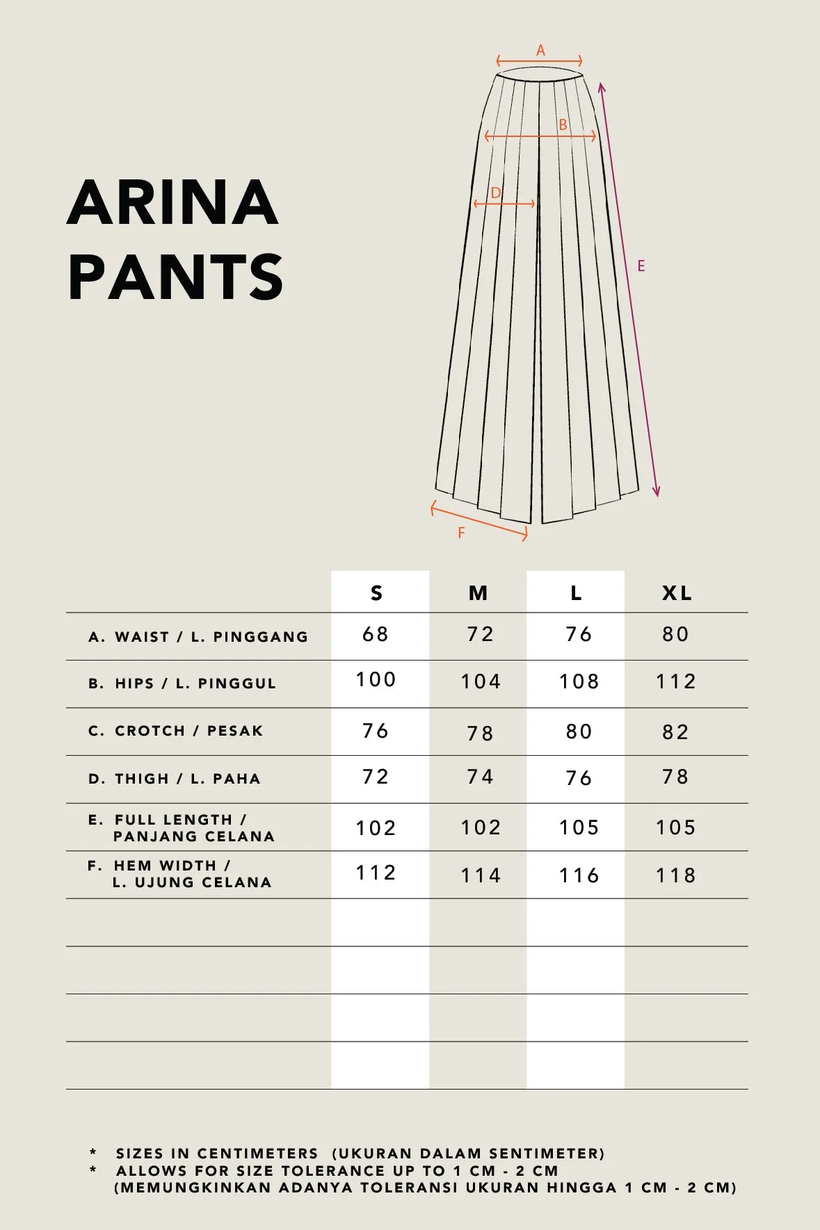 ARINA BOX PLEATS PANTS DENIM