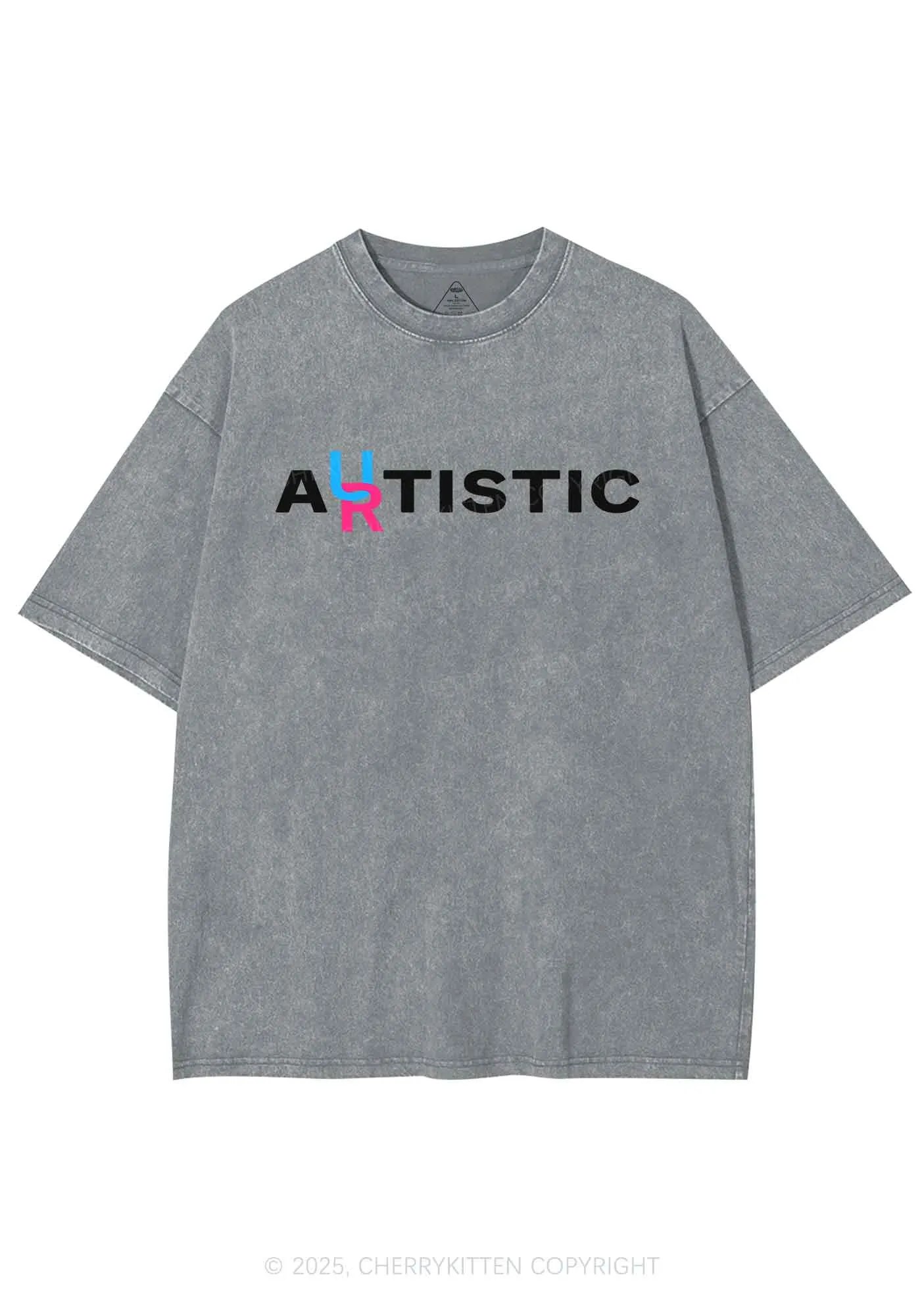 Autistic Artistic Y2K Shirts Washed Tee Cherrykitten