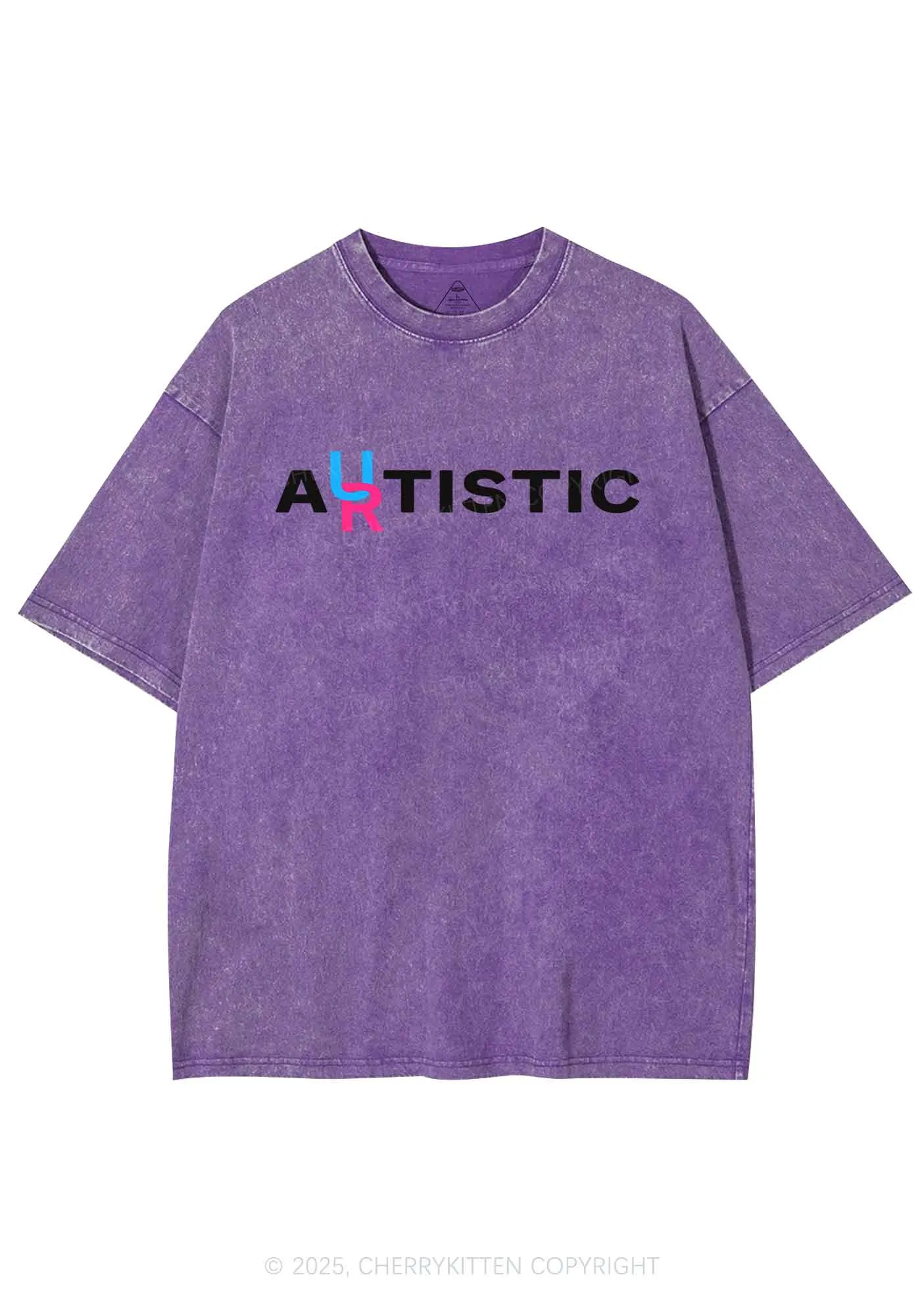 Autistic Artistic Y2K Shirts Washed Tee Cherrykitten