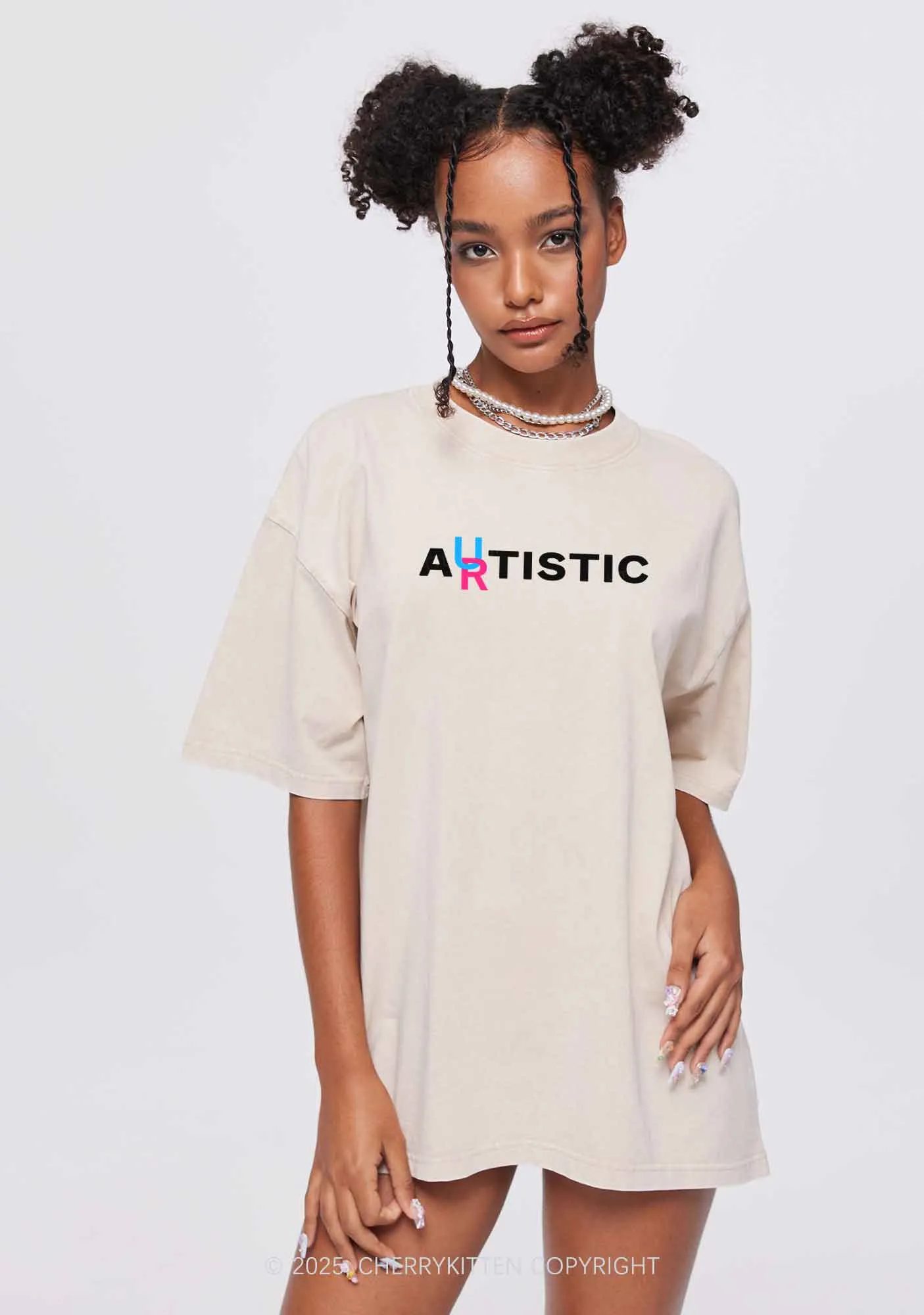 Autistic Artistic Y2K Shirts Washed Tee Cherrykitten