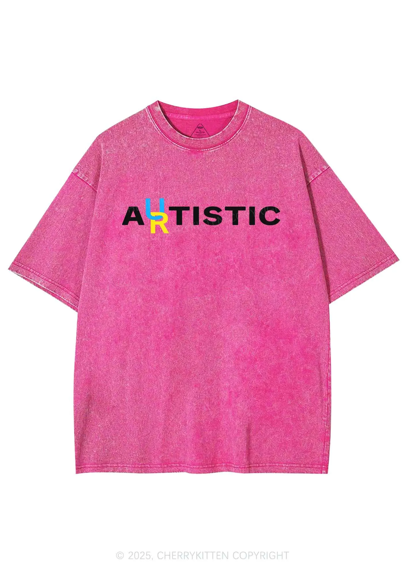 Autistic Artistic Y2K Shirts Washed Tee Cherrykitten