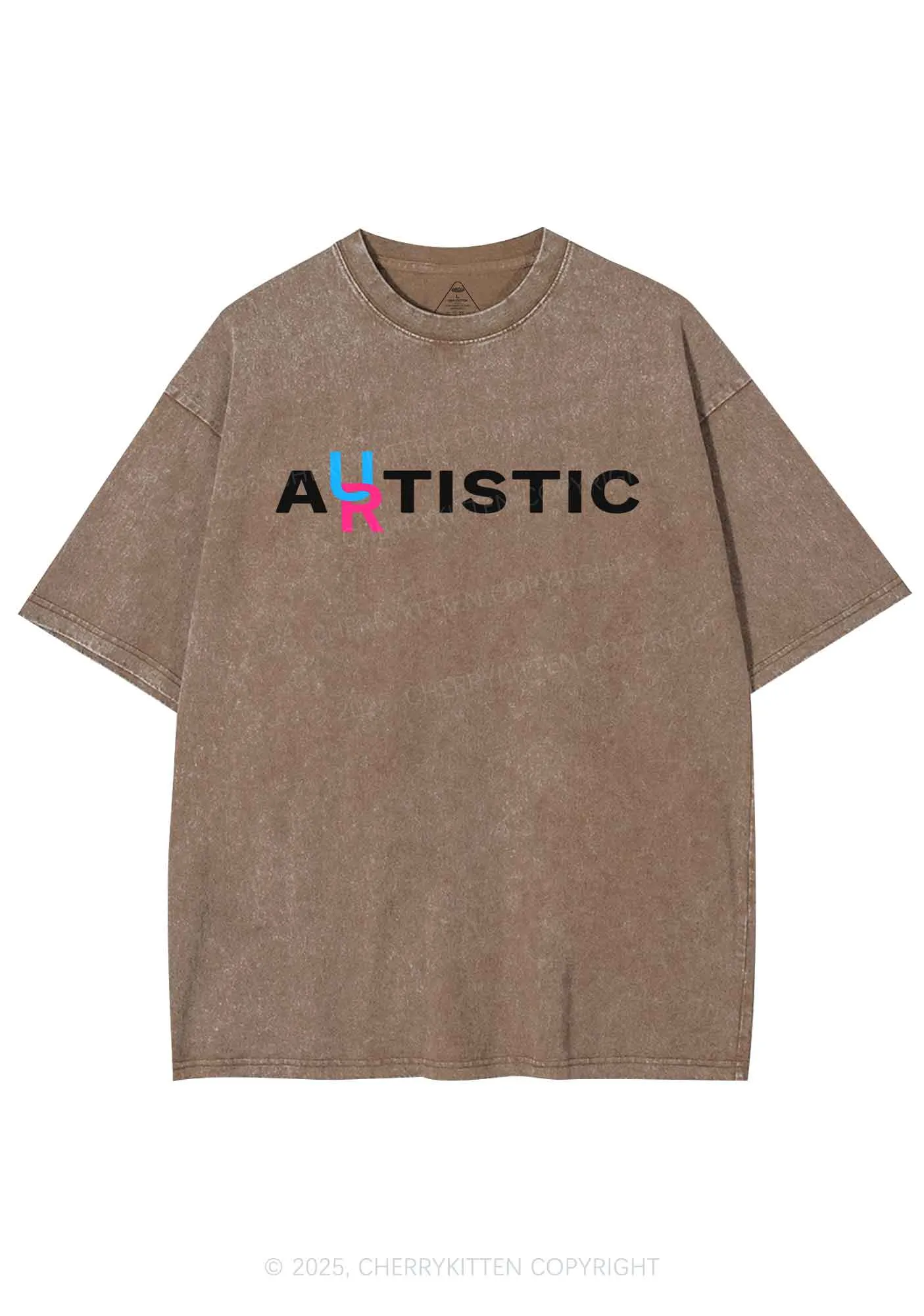 Autistic Artistic Y2K Shirts Washed Tee Cherrykitten