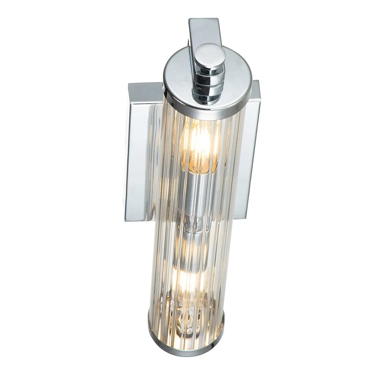 Azores 2/4Lt Bathroom Wall Light IP44 – Polished Chrome/ Brass