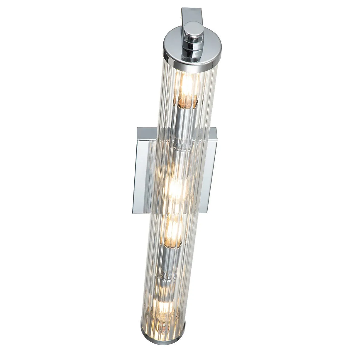 Azores 2/4Lt Bathroom Wall Light IP44 – Polished Chrome/ Brass