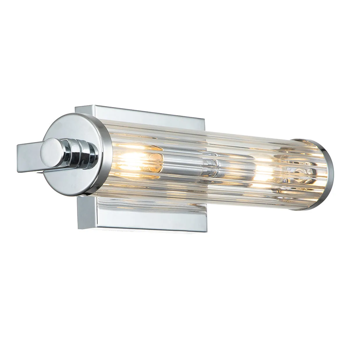 Azores 2/4Lt Bathroom Wall Light IP44 – Polished Chrome/ Brass