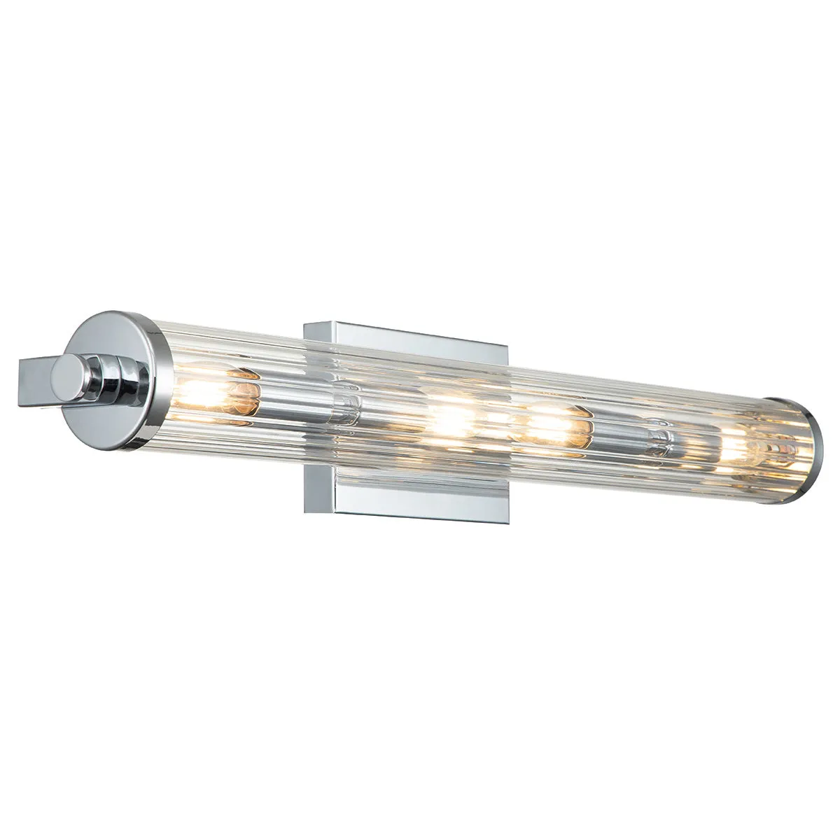 Azores 2/4Lt Bathroom Wall Light IP44 – Polished Chrome/ Brass