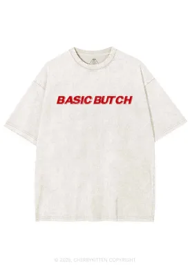 Basic Butch Y2K Shirts Washed Tee Cherrykitten