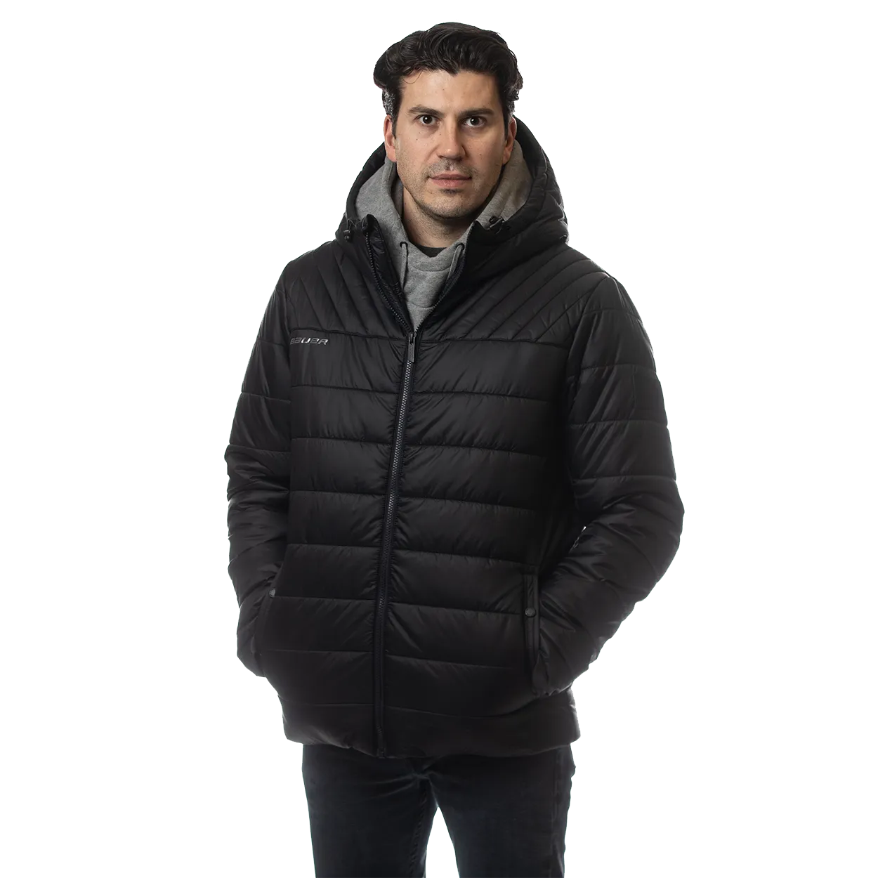 Sure! Here’s an optimized title for the product:

BAUER Youth Hooded Puffer Jacket - Warm and Stylish Winter Coat for Kids

This title includes relevant modifiers that highlight the products target audience (youth), key features (hooded, puffer, warm, stylish), and purpose (winter coat).