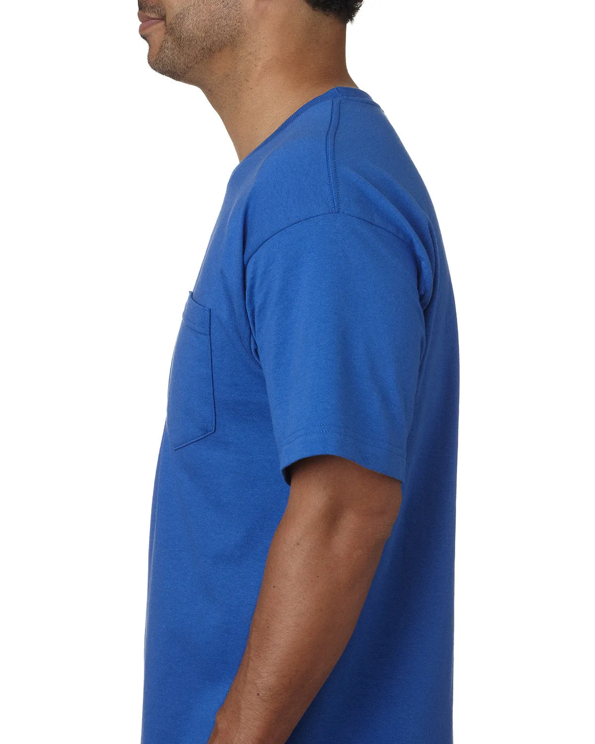 Bayside Adult Short-Sleeve T-Shirt with Pocket