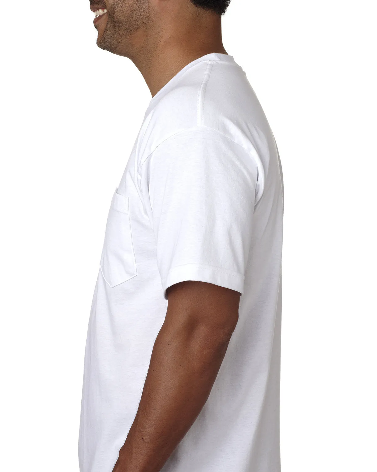 Bayside Adult Short-Sleeve T-Shirt with Pocket
