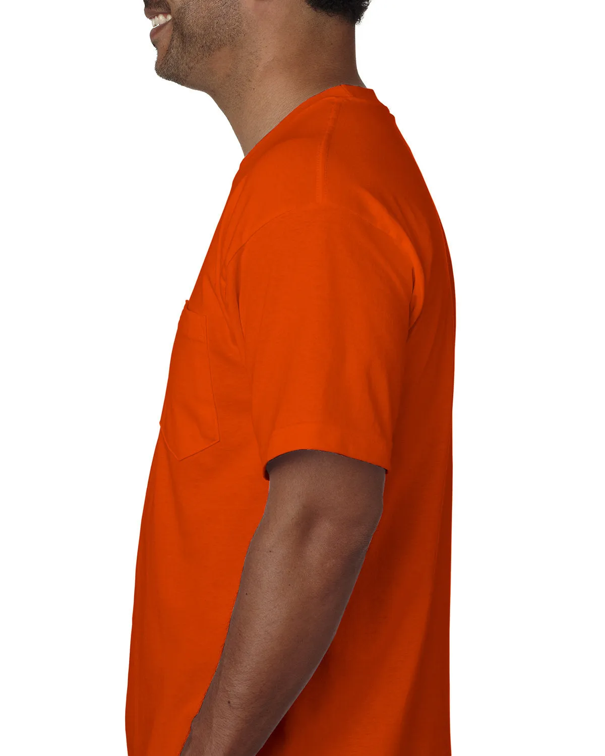 Bayside Adult Short-Sleeve T-Shirt with Pocket
