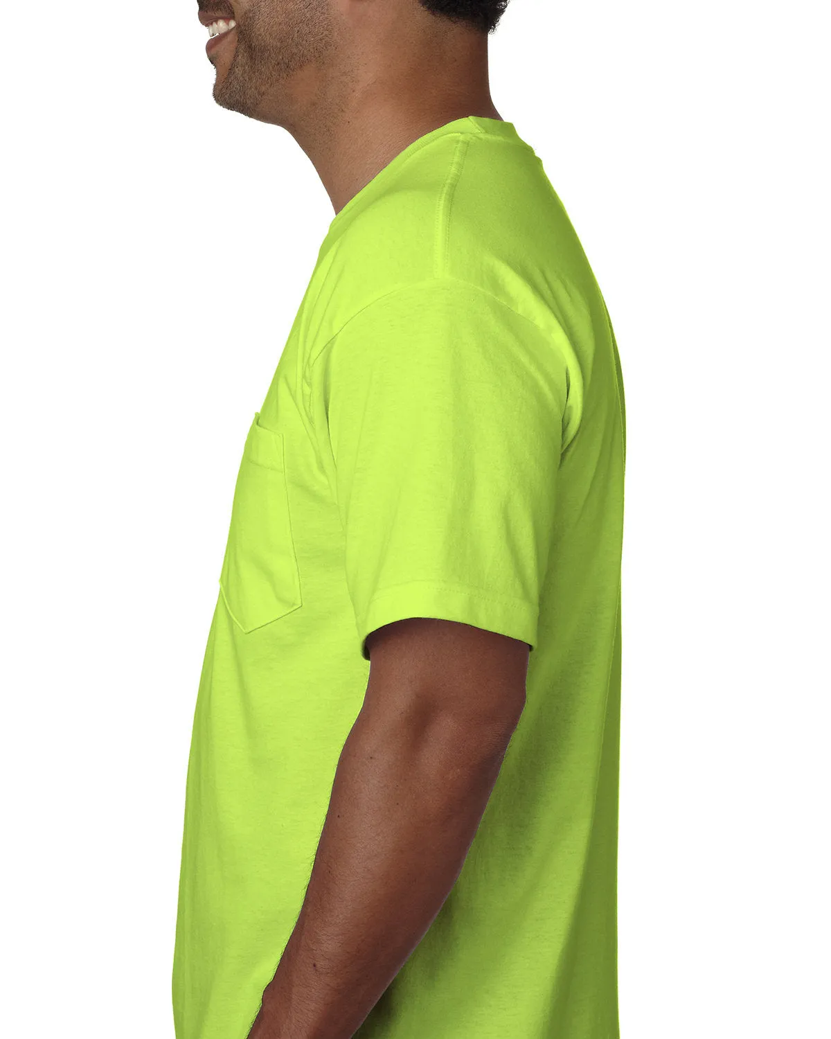 Bayside Adult Short-Sleeve T-Shirt with Pocket