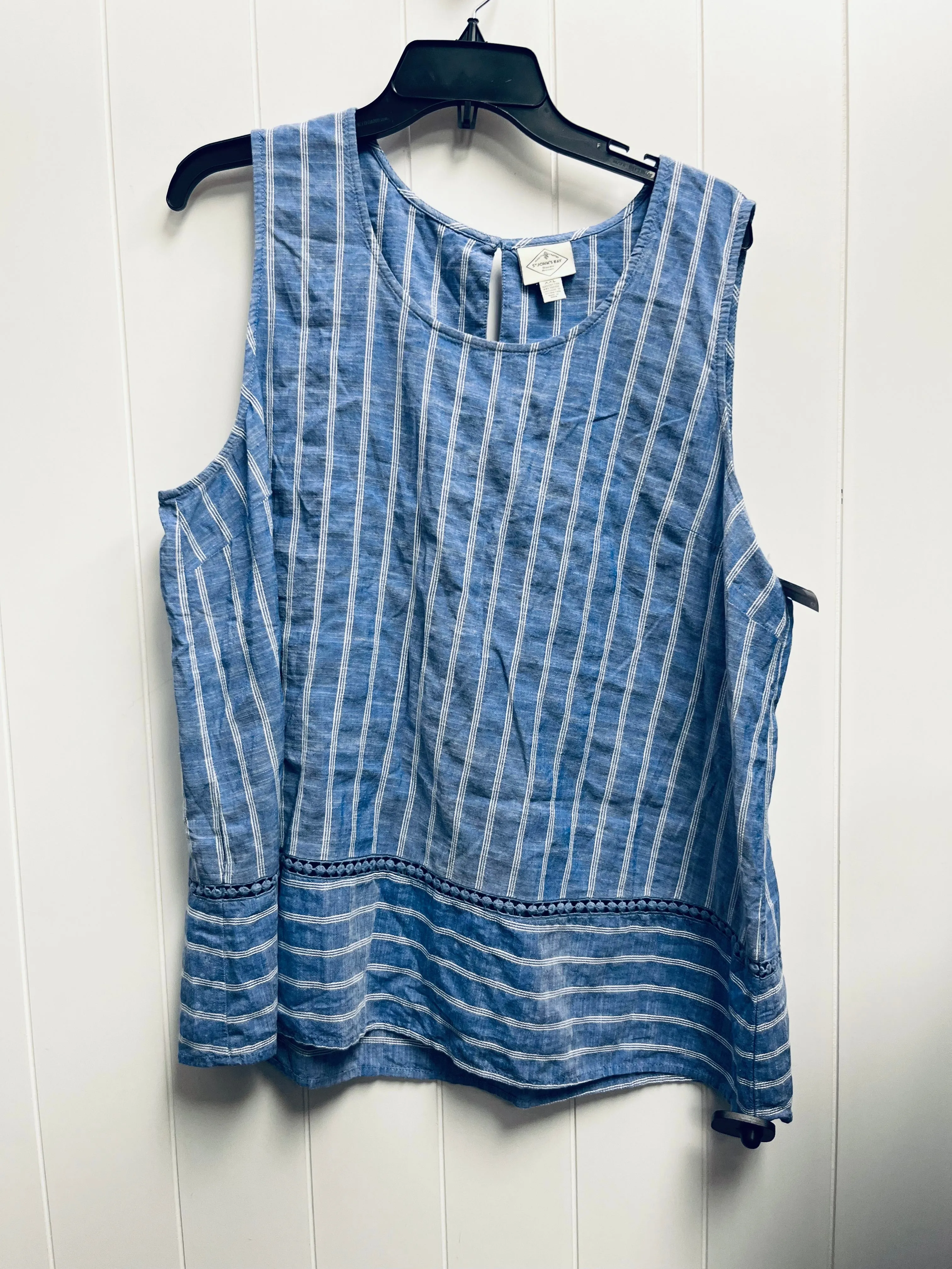 Beige Top Sleeveless St Johns Bay, Size Xxl