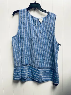 Beige Top Sleeveless St Johns Bay, Size Xxl
