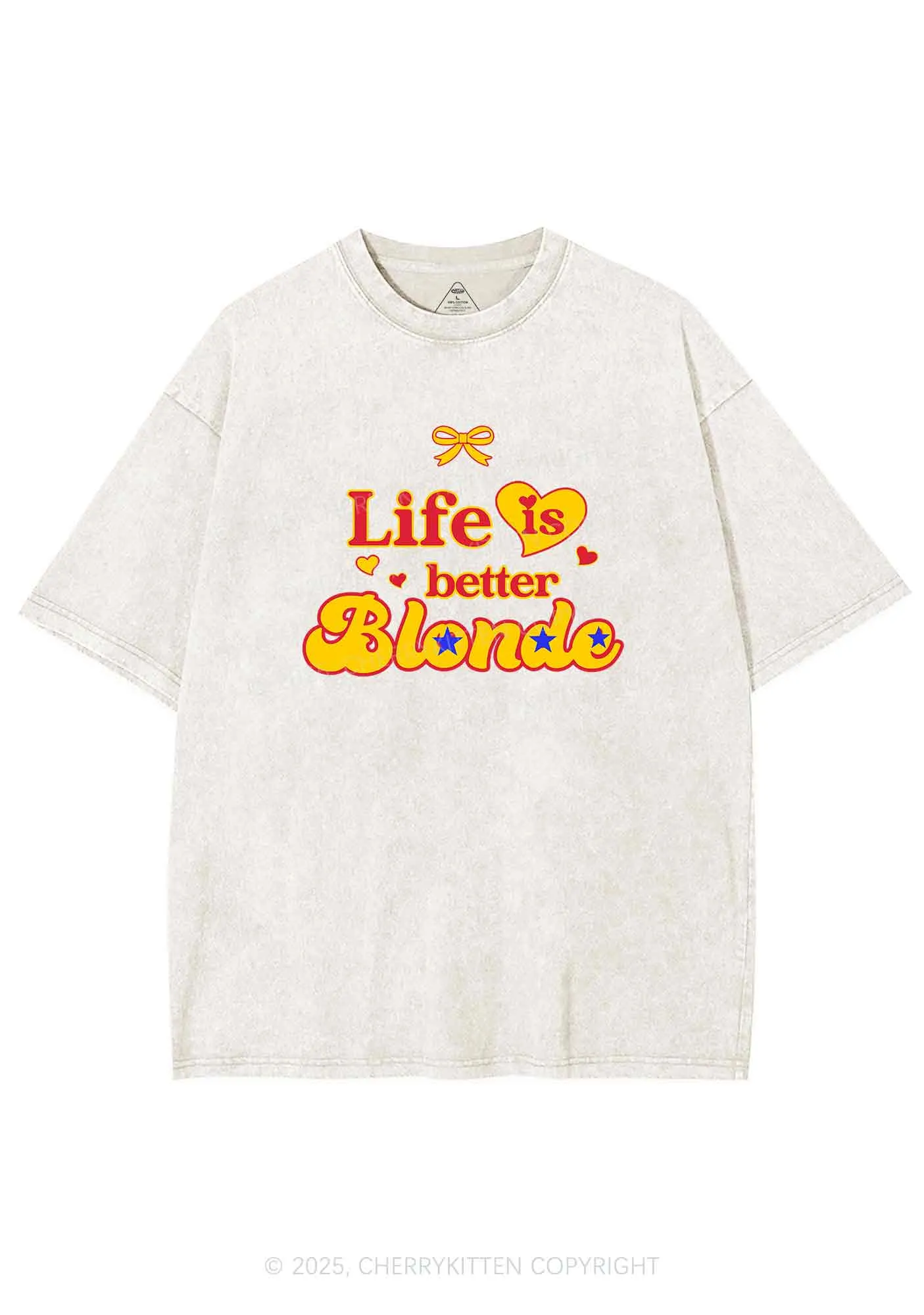 Better Blonde Y2K Shirts Washed Tee Cherrykitten
