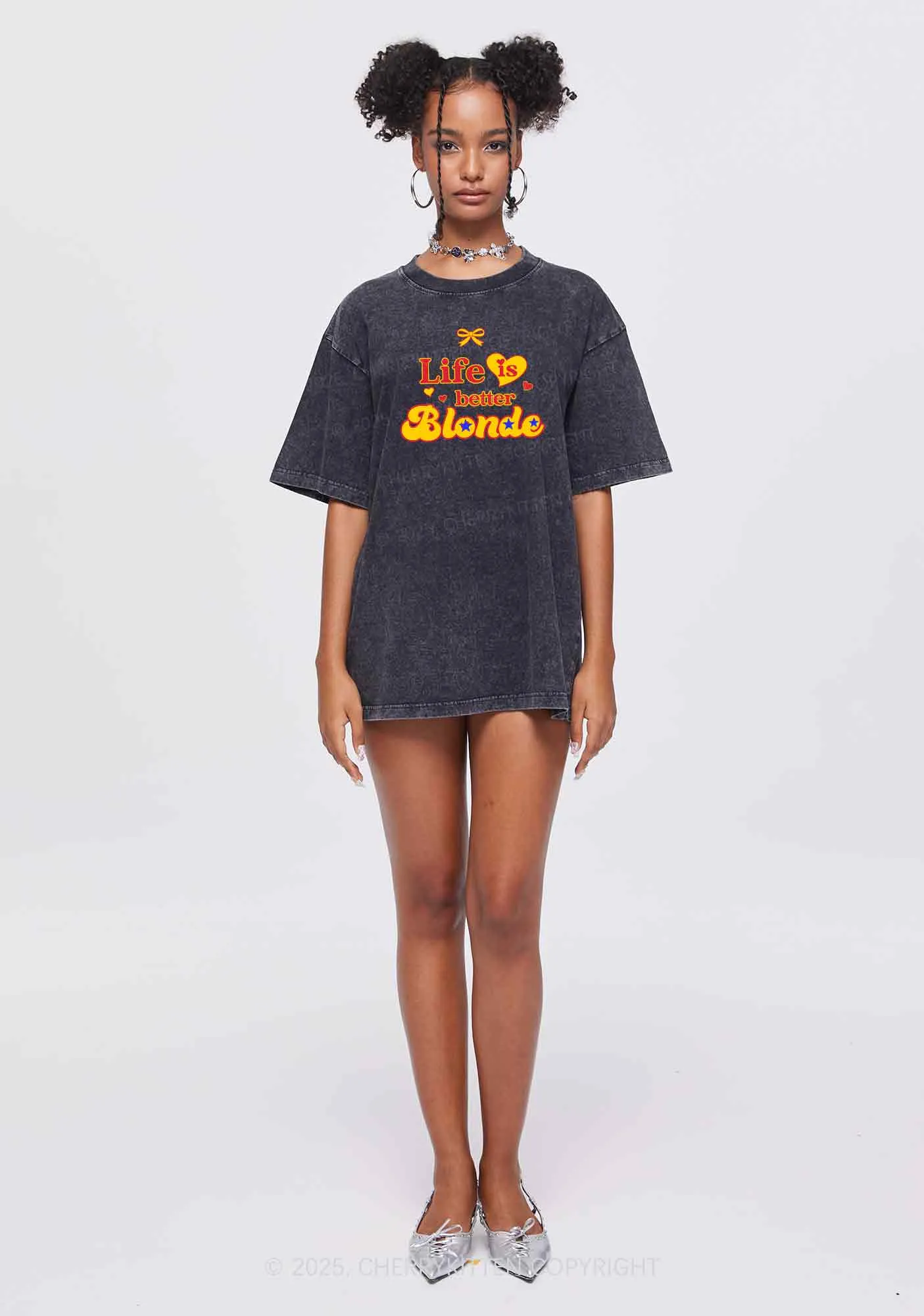 Better Blonde Y2K Shirts Washed Tee Cherrykitten
