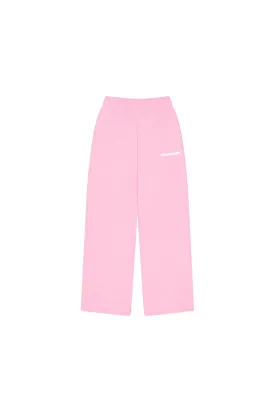 BLOCK WIDE-LEG SWEATPANTS | PINK