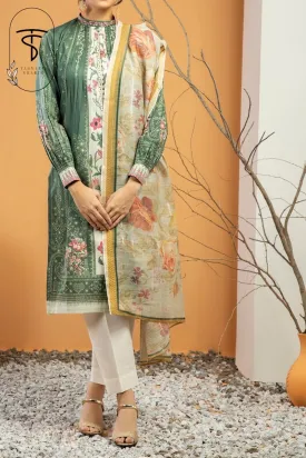 Bottle Green | 2-Piece | Cambric & Organza