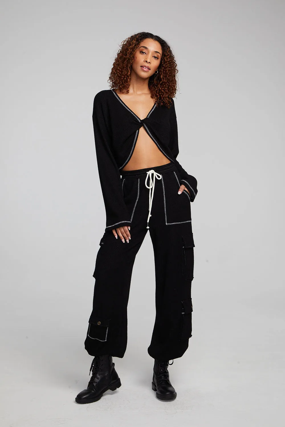 Briaa Shadow Black Long Sleeve Tee