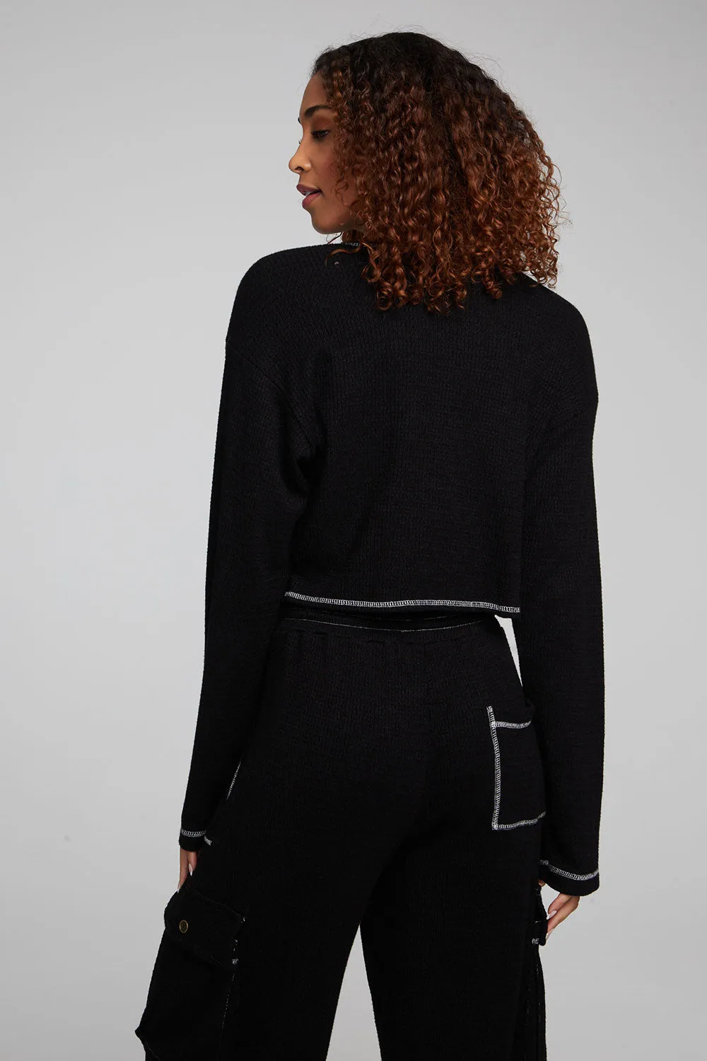 Briaa Shadow Black Long Sleeve Tee