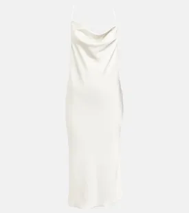 Bridal Grace ROTATE BIRGER CHRISTENSEN satin slip dress, neutral