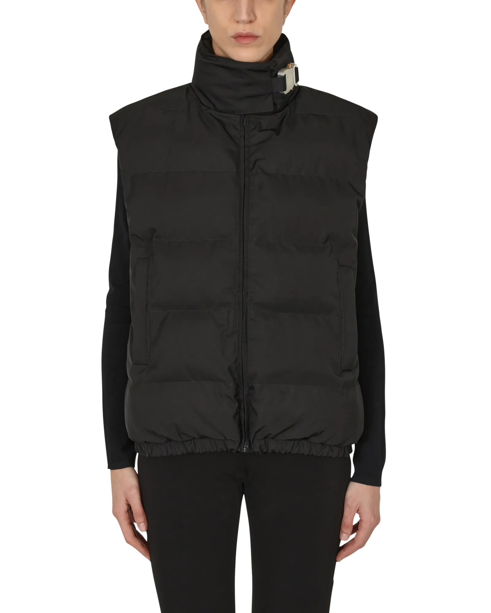 BUCKLE PUFFER VEST -  X