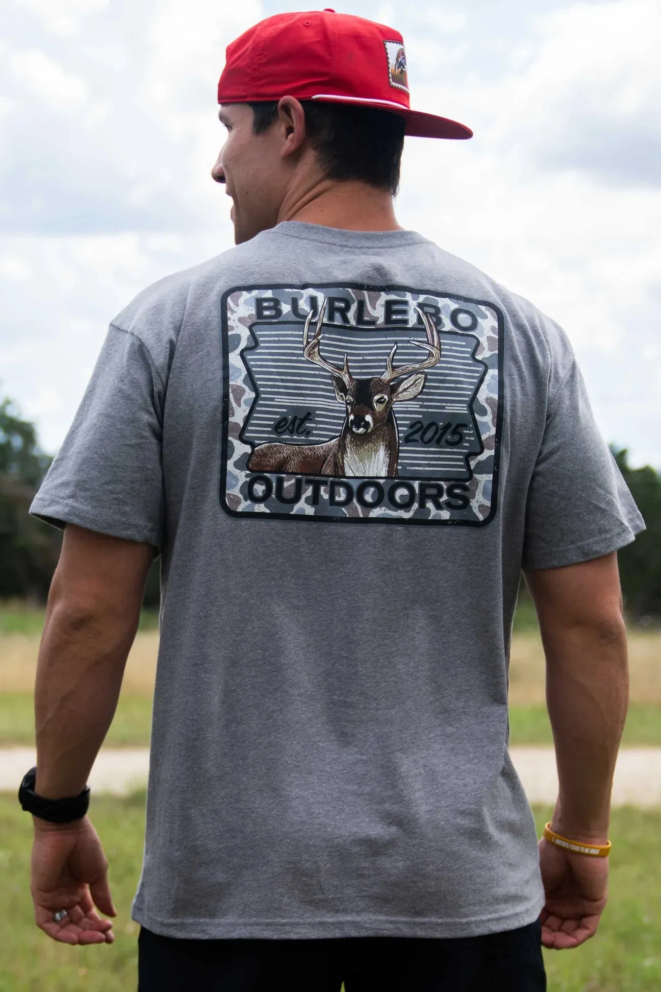 Burlebo Camo Buck Patch SS Tee