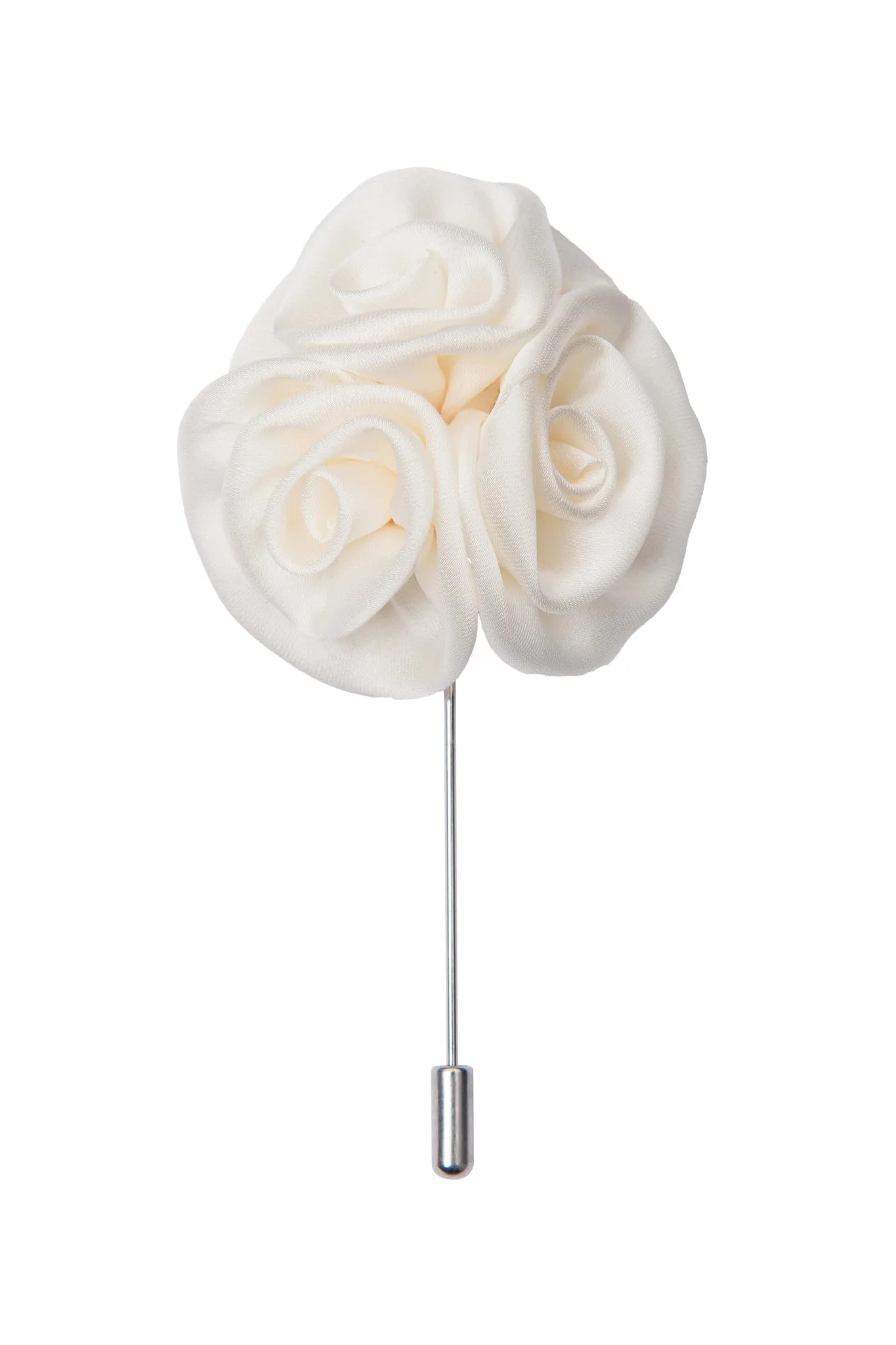 Camden White Lapel Flower