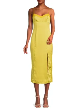 City Cool Intimately Free People Slip Dress in Bitter Oil
