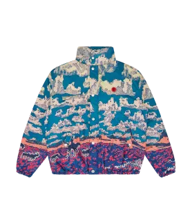 CLOUD WORLD PUFFER JACKET - MULTI