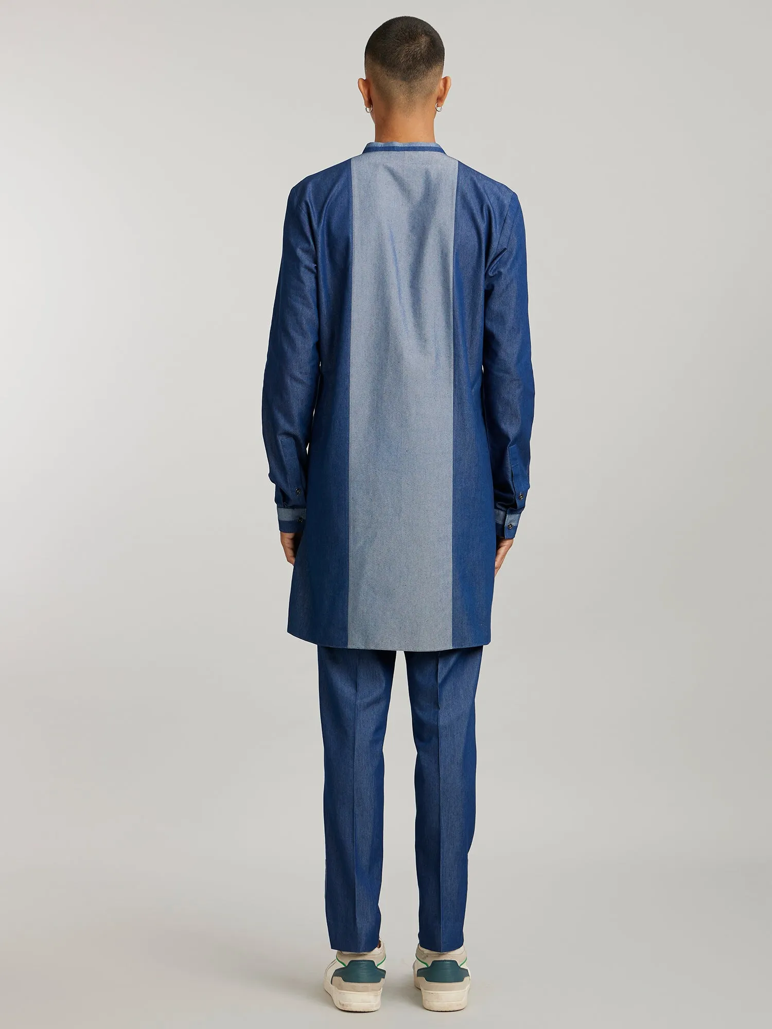 Colour Blocked Kurta Set - Joshua