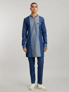 Colour Blocked Kurta Set - Joshua